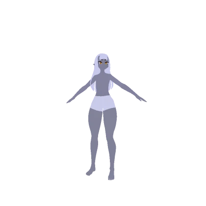 Elf girl glowing doll