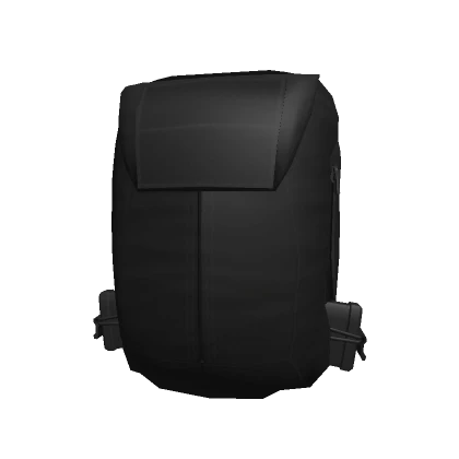 Black Backpack Zip Panel