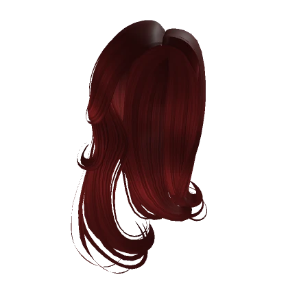 Elegant Long Side Part in Red