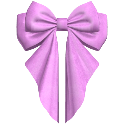 wavy hair bow pink