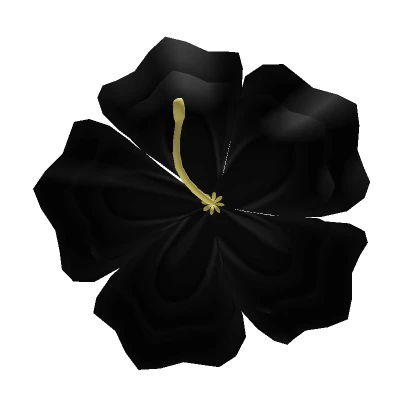 Summer Hair Flower in Black