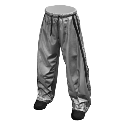 White Striped Trackpants w/ Shoes