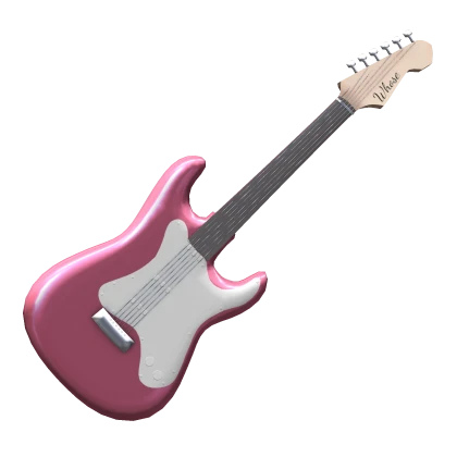 pink front guitar