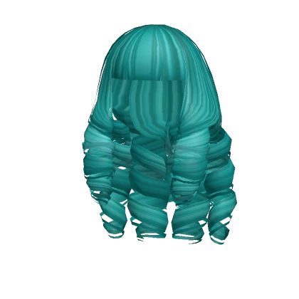 Princess Curls Teal Blue