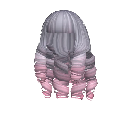 Princess Curls Silver Pink Ombre