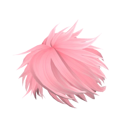 Pink Messy Hairstyle Anime Fluffy