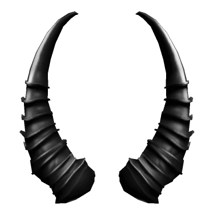 Black Evil Demon Horns