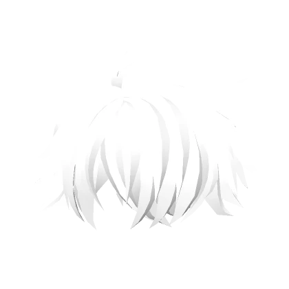 Really White 3D Messy Hairstyle