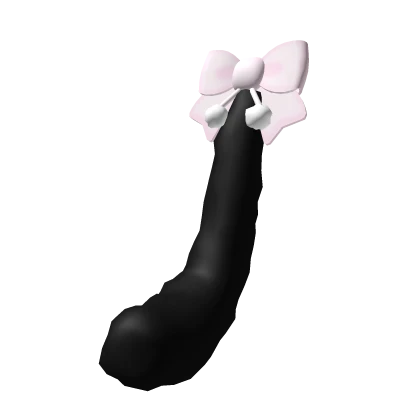 ꒰: ♡ fluffy pom pom cozy kitten tail black