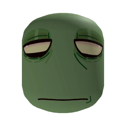 Tired Zombie Face [Moss Green]