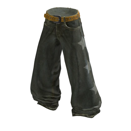 💗Y2K VINTAGE STAR JEANS_KHAKI