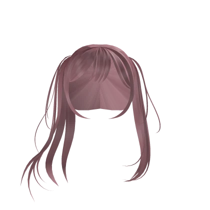 Pink Windy Hair w Pigtails