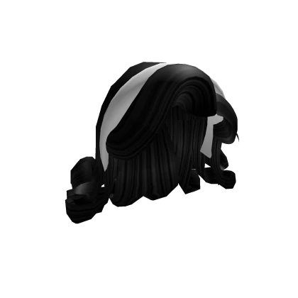 Vintage 80's Black Curls w/ band 