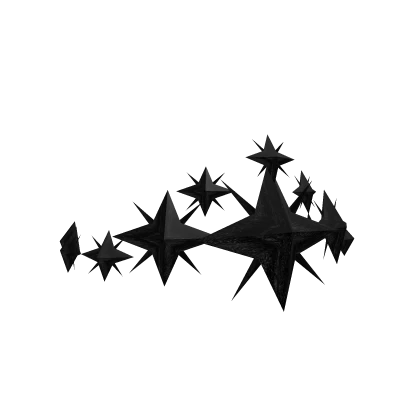 Black Iron Tiara Of Stars