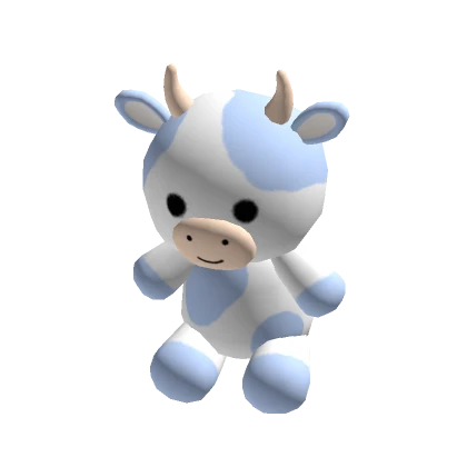 Adorable Huge Blue Cow Plushie (Hand)