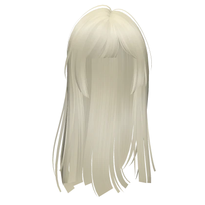  silky flowy layered hime cut (yellow)