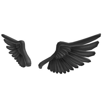 Silver Sparkling Angel Wings | Addon