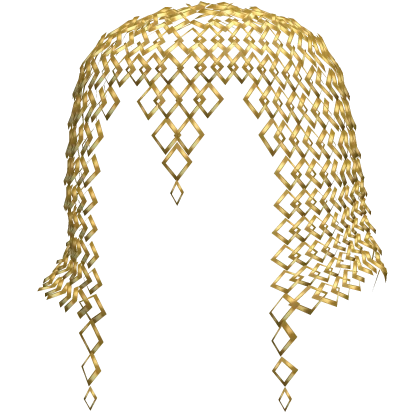 Stainless Steel Chainmail Gold-Plated Coif