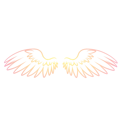 ☁️✨ Yellow Pink Halo Whisper Wings