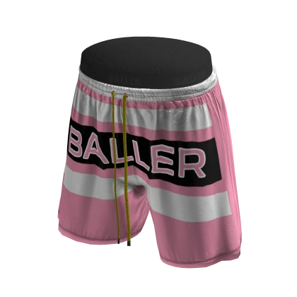 Street BALLER Shorts – Pink Rush Edition