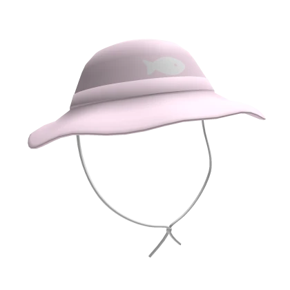 kawaii fishing hat pink (matching)