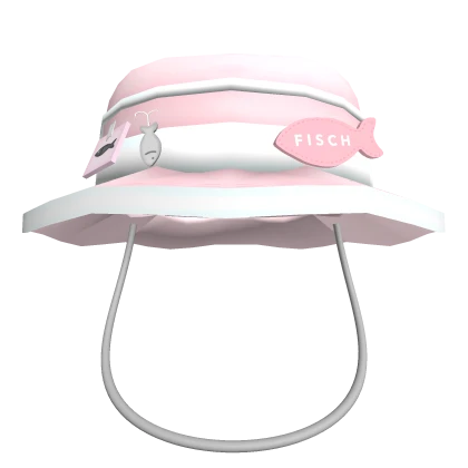 cute pink fishing hat