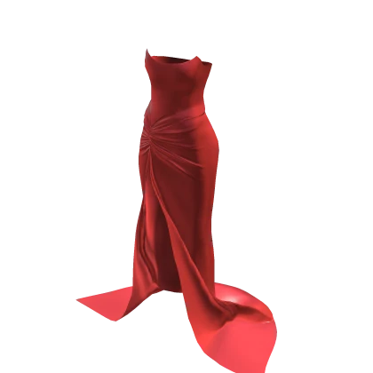 Fiery Red Prom Night Glam Dress