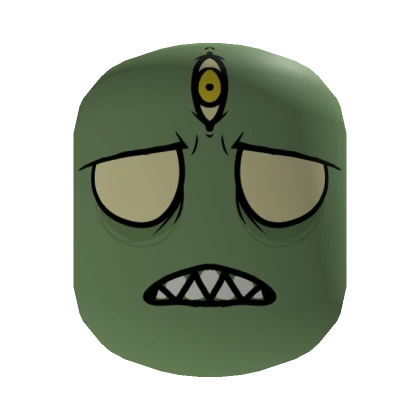 Third Zombie Eye Face [Moss Green]