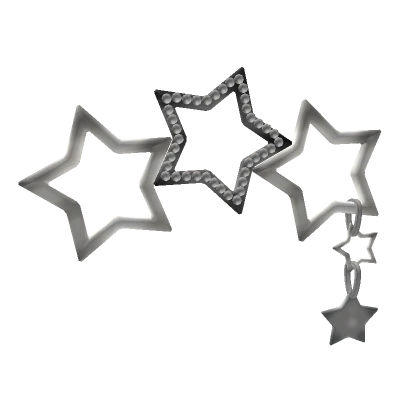 Y2K Metal Star Hair Clips With Pearls