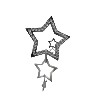 Y2K Metal Star Earrings With Pearls