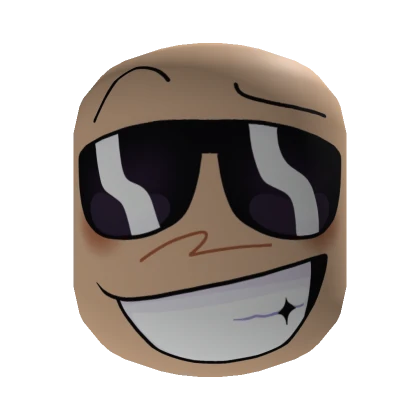 Cool Guy's Smirk Face [Pastel Brown]