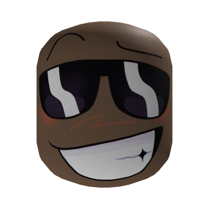 Cool Guy's Smirk Face [Brown]