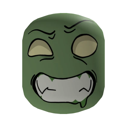 Livid Zombie face [Moss Green]