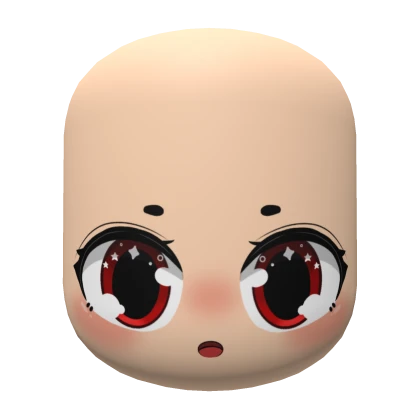 cuttest silly face in red kawaii