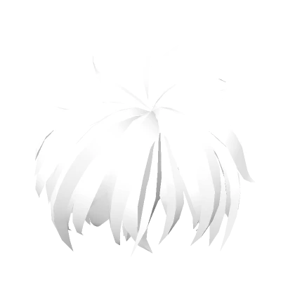 Really White 3D Messy Anime Hairstyle