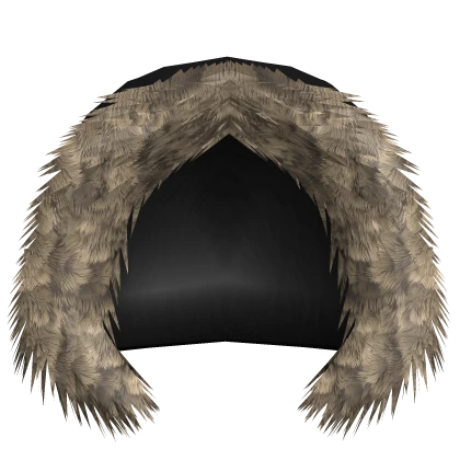 fluffy fuzzy winter chunky fur hood