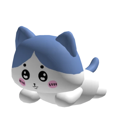 [FREE] Cute white cat with its blue tail