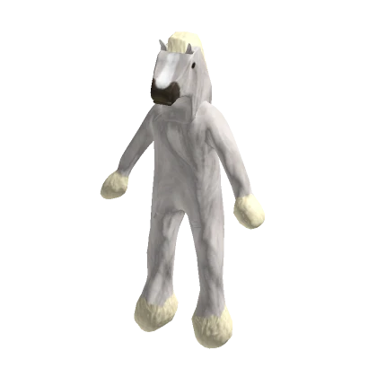 Realistic White Horse Full Body Suit/Costume