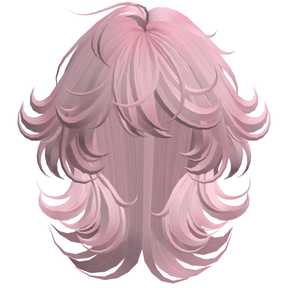 Fluffy Voluminous Wavy Hair (Light Pink)