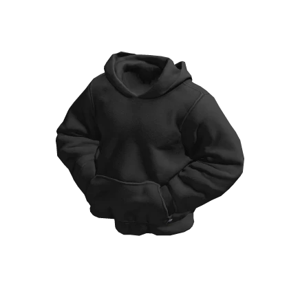 🔨 @ - down hoodie posed (black)
