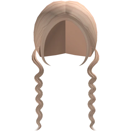 ♬꒰┊blonde low wavy pigtails