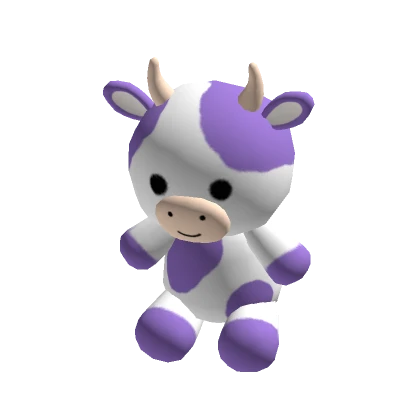 Adorable Huge Purple Cow Plushie (Hand)