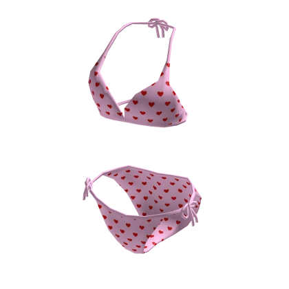 🎀Pink Swimsuit🎀 Valentines Day Hearts