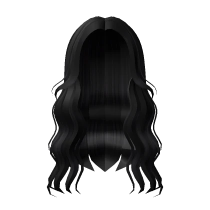 ❤️ Long Wavy Girls Hair (Black)