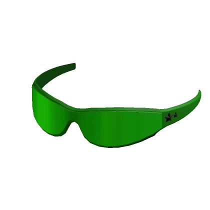 Green Y2K Cyber Shades