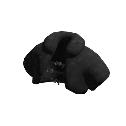 Cropped Fur Jacket (Black)
