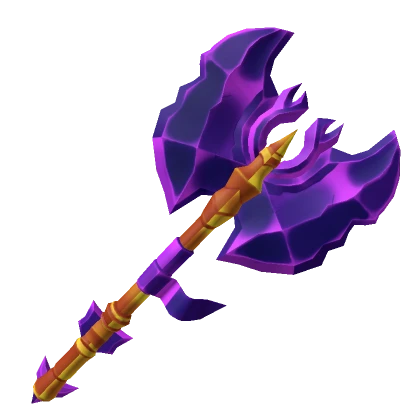 Golden Amethyst Titanic Axe