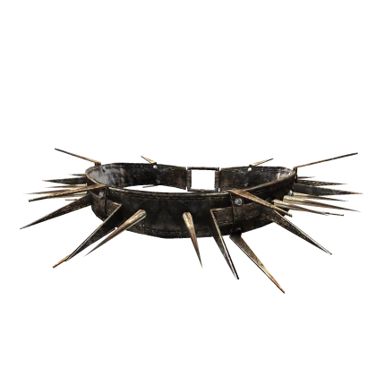 Rusty Scary Goth Punk Spiked Leather Choker