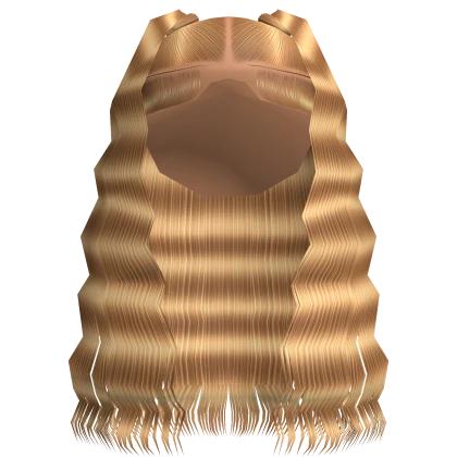 Blonde Crimped Half Up Half Down Pigtails