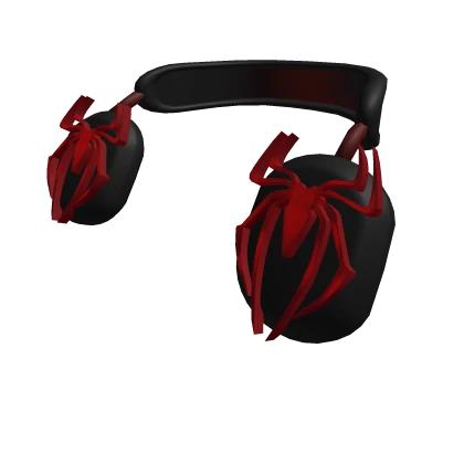 Casual Red Spider Headphones (BLACK)